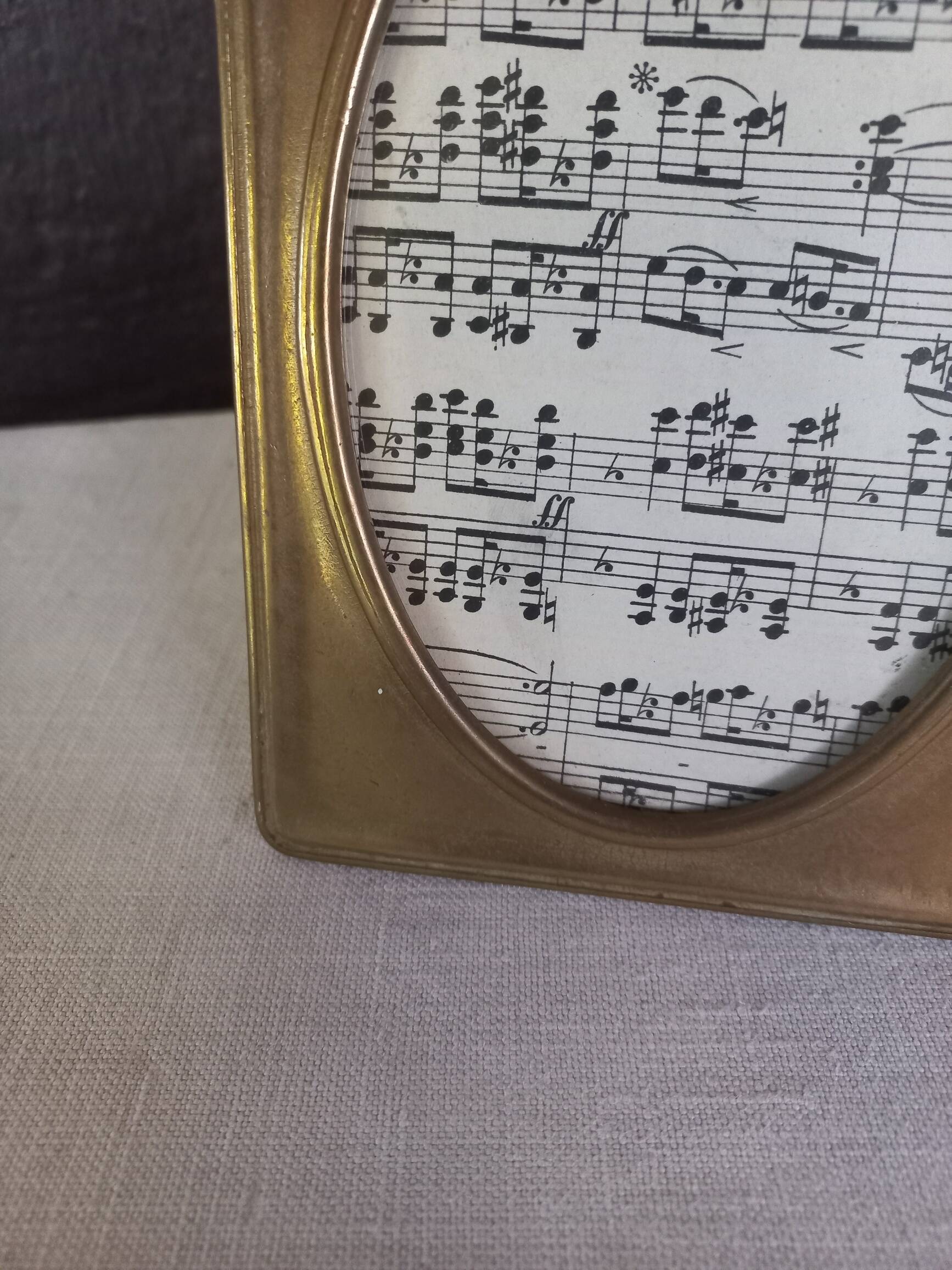 Solid brass photo frame