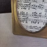 Solid brass photo frame