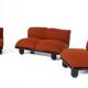 Modular canapé Blop by Carlo Bartoli for Rossi di Albizzate, Italy, 1970s