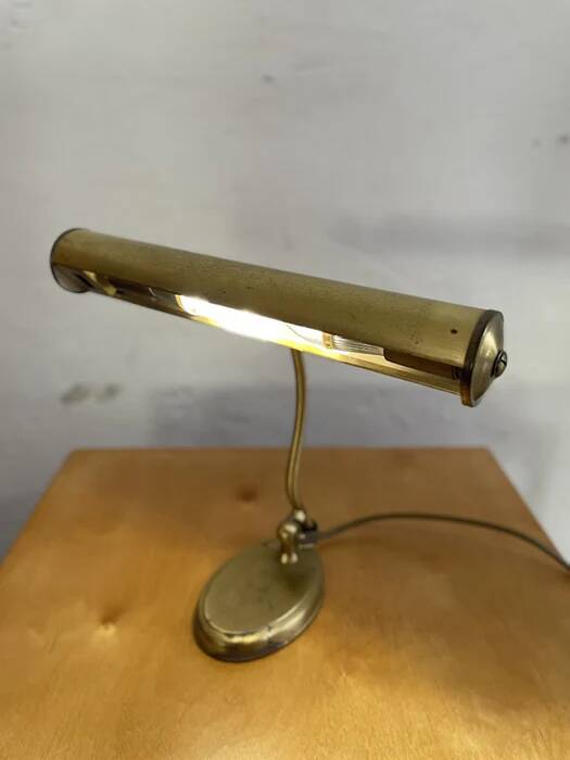 Pfäffle brass table lamp, mid-century modern design, Germany, 1960s
