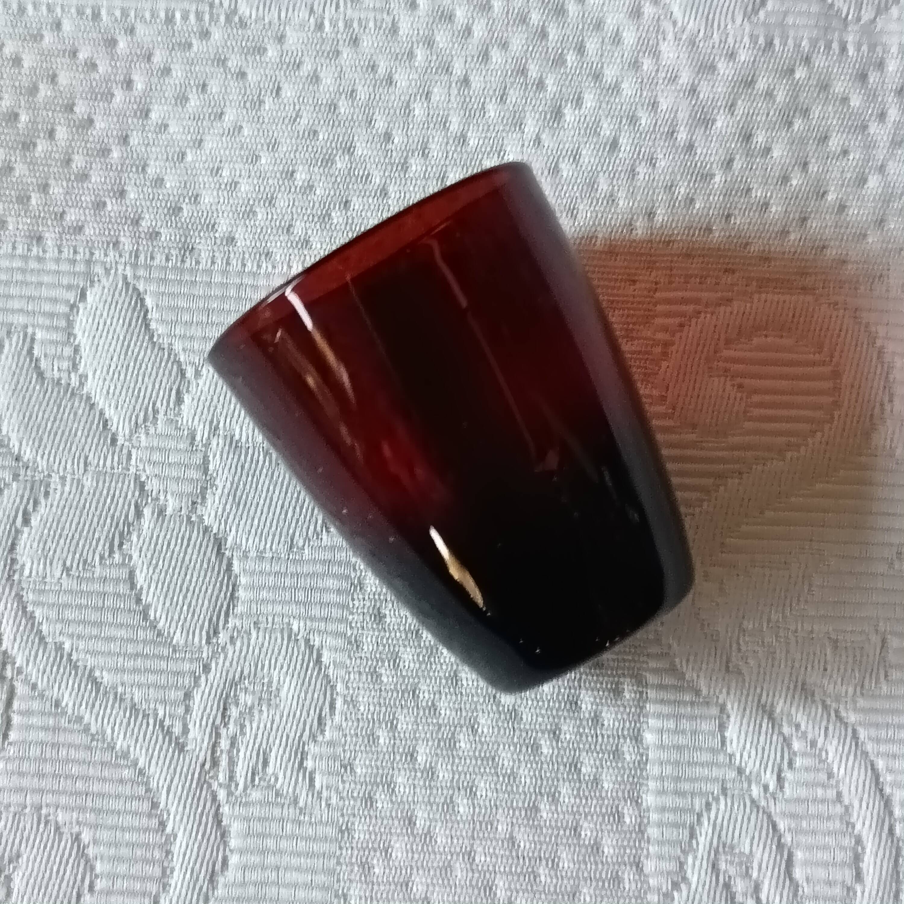 Vintage 1960s crystal liqueur glasses from the Arques crystal factory.