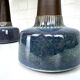Pair of large blue table lamps Søholm Einar Johansen Denmark 1960s