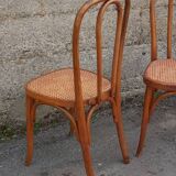 Pair of caned Fischel chairs, circa 1900