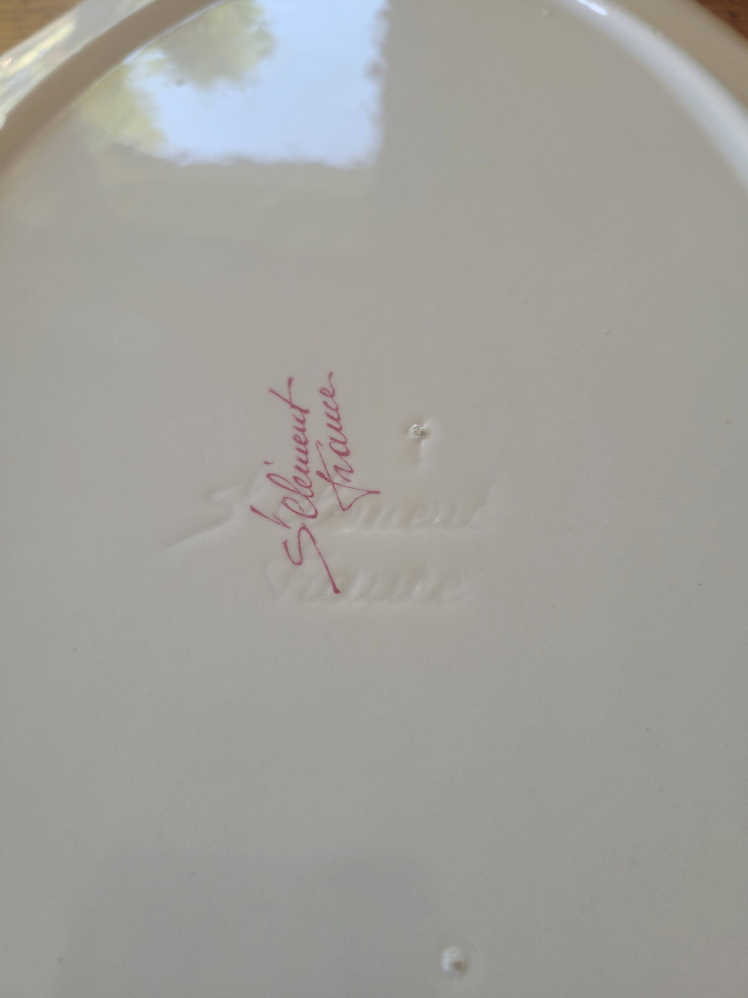 Large earthenware dish "Streetlight" St. Clement