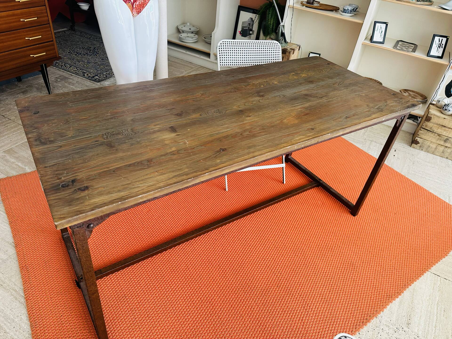 Table industrielle vintage