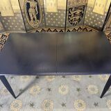 Scandinavian dining table in blackened wood Napoleon III