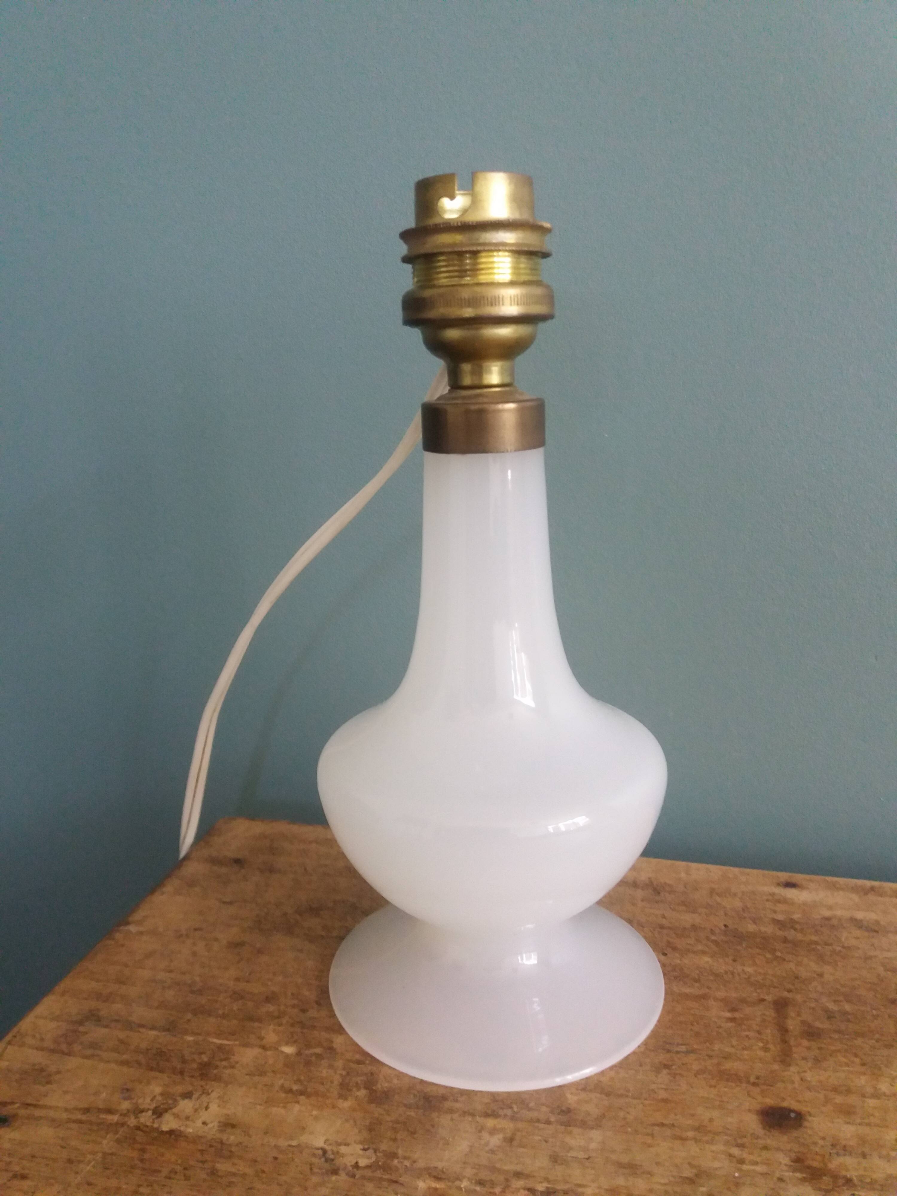 Opaline glass floor lamp