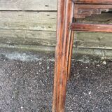 Asian low console in natural wood