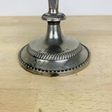 Vintage silver metal candle holder