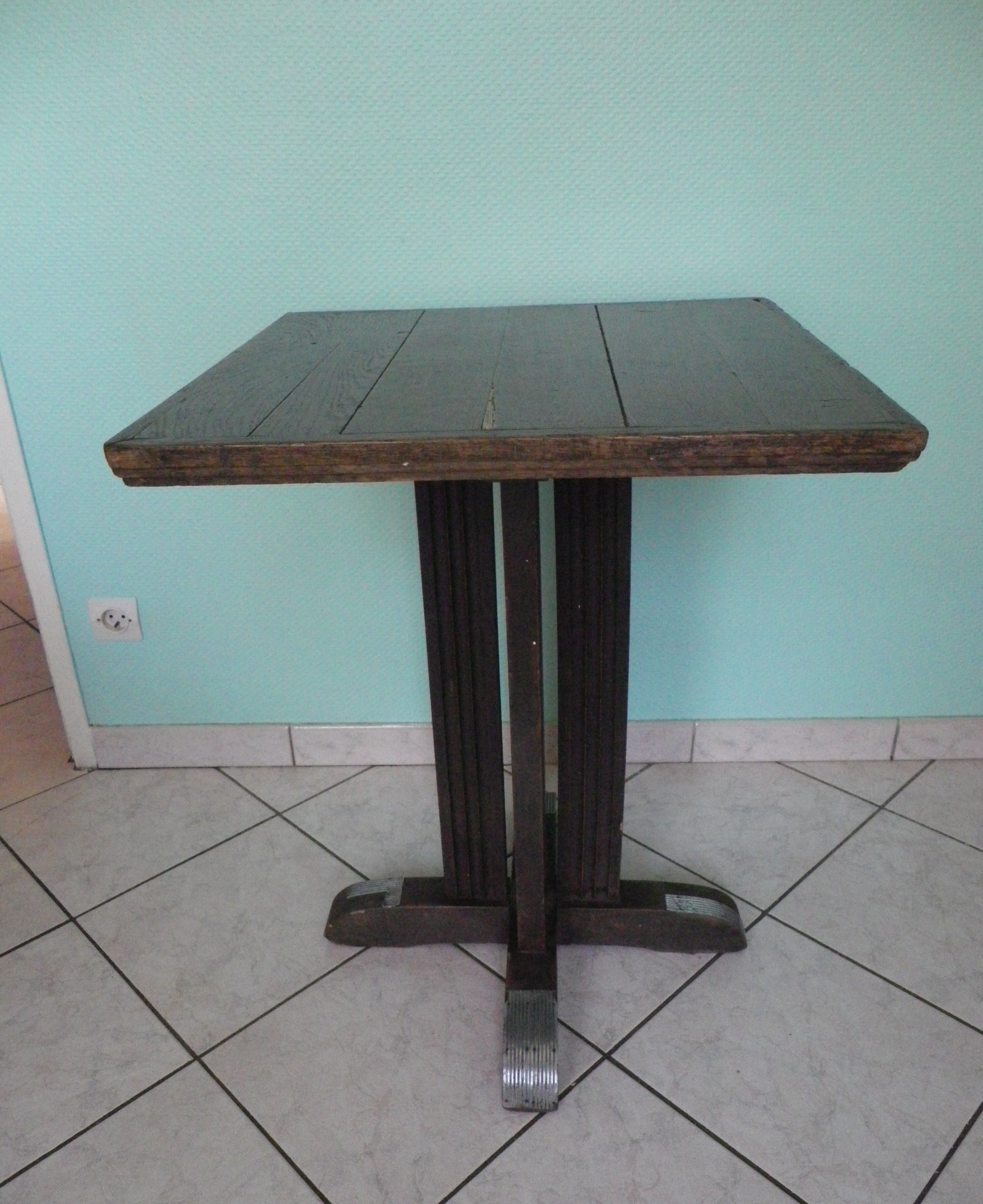 1950s bistro wooden table