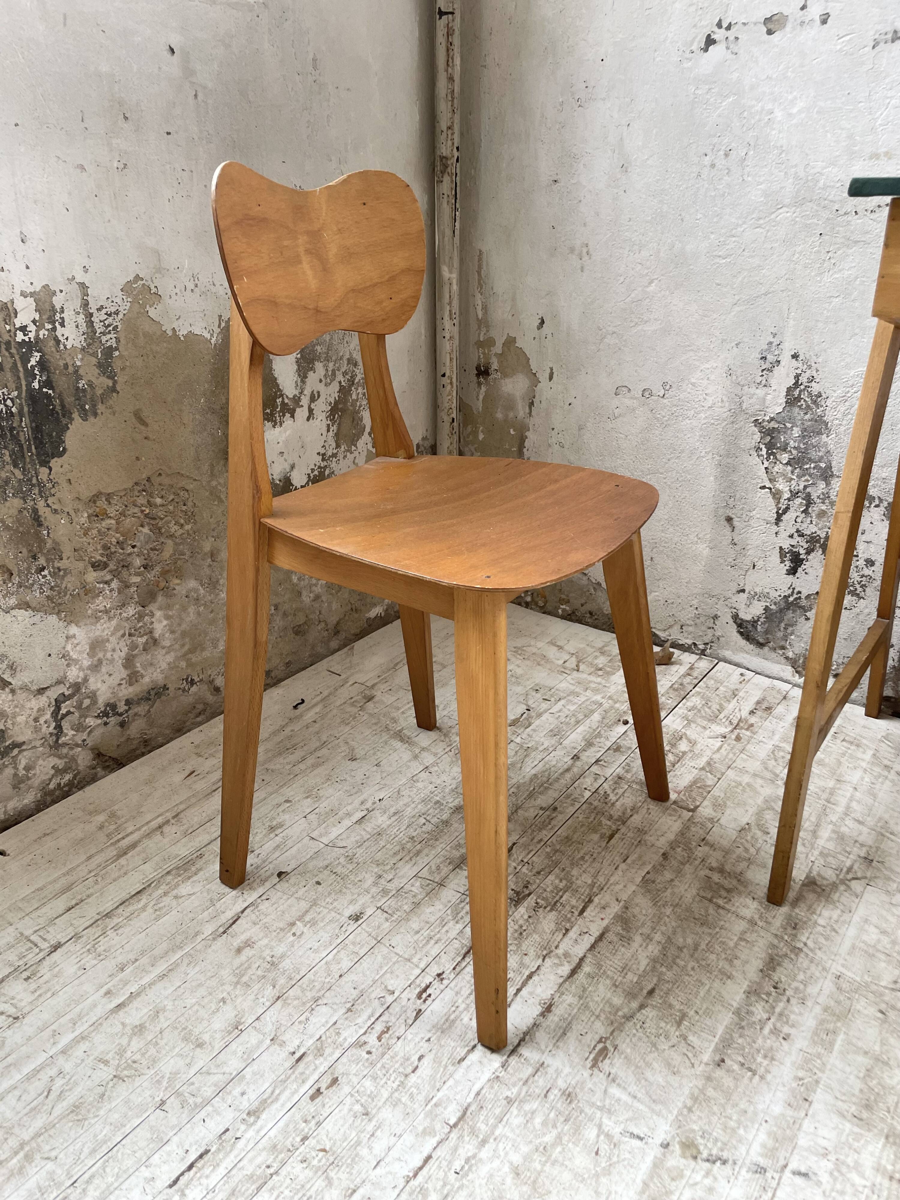 Bureau et chaise enfant pieds compas