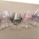 Set de 6 verres à cognac irisés