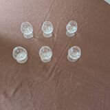 magnifique service de 6 verres à cognac en cristal de Sèvres