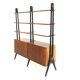Scandinavian "double" mahogany bookcase, Sweden, 1950