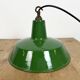 Industrial Green Enamel Factory Pendant Lamp from Revo, 1950s
