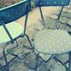 Set of four vintage chairs from the 1960s.