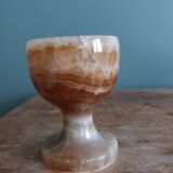 Alabaster onyx egg cup