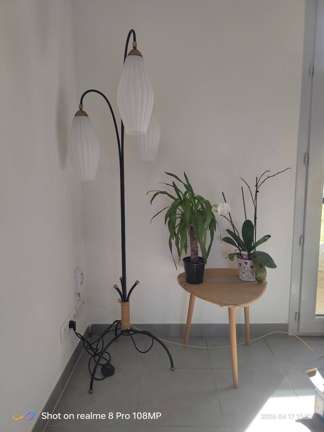 Lampadaire lunel 1960 vintage