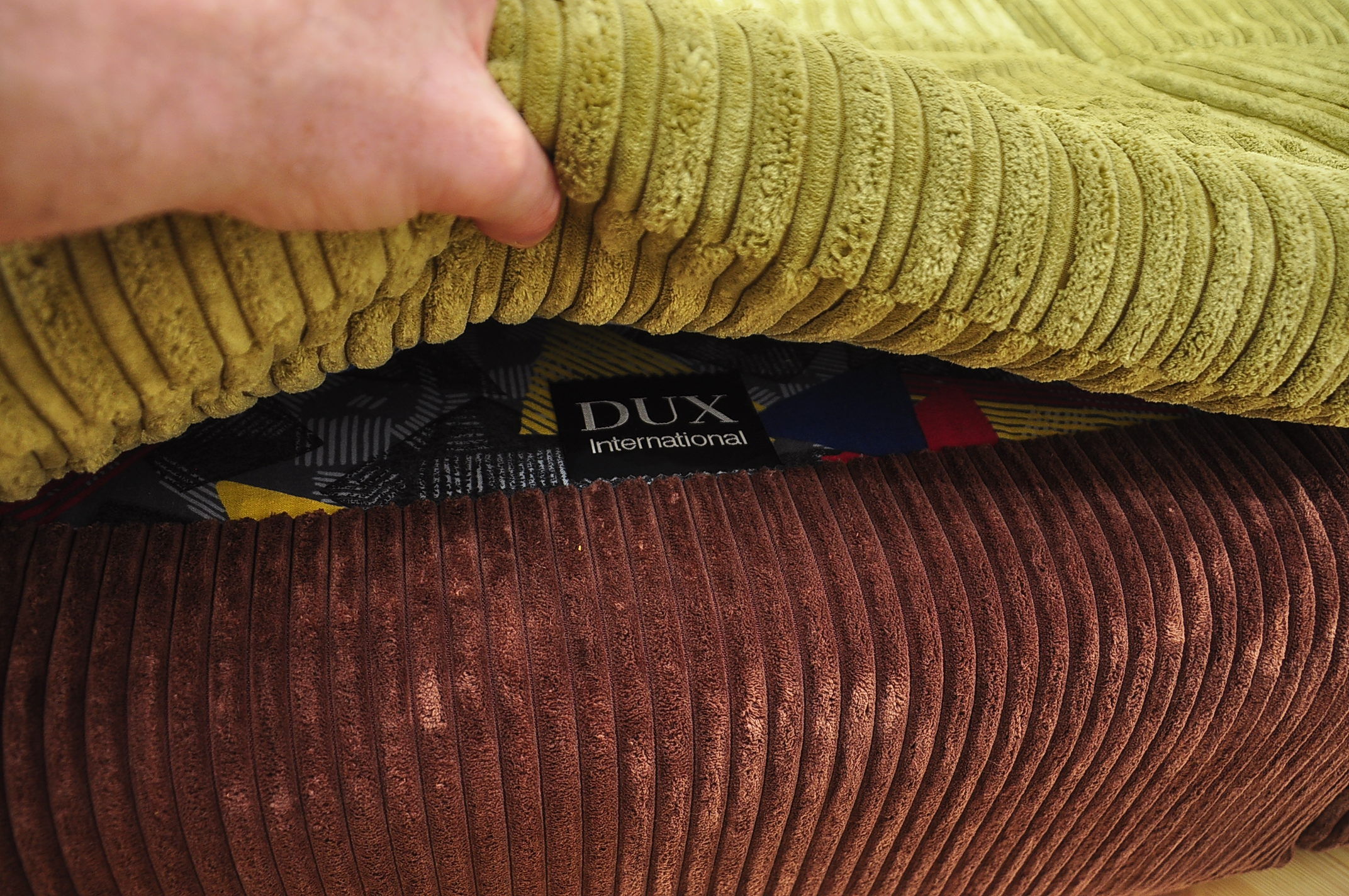 Corduroy modular sofa from DUX, 1970s