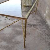 Coffee table brass structure