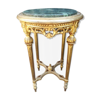 Louis XVI style harness in gilded wood and marble