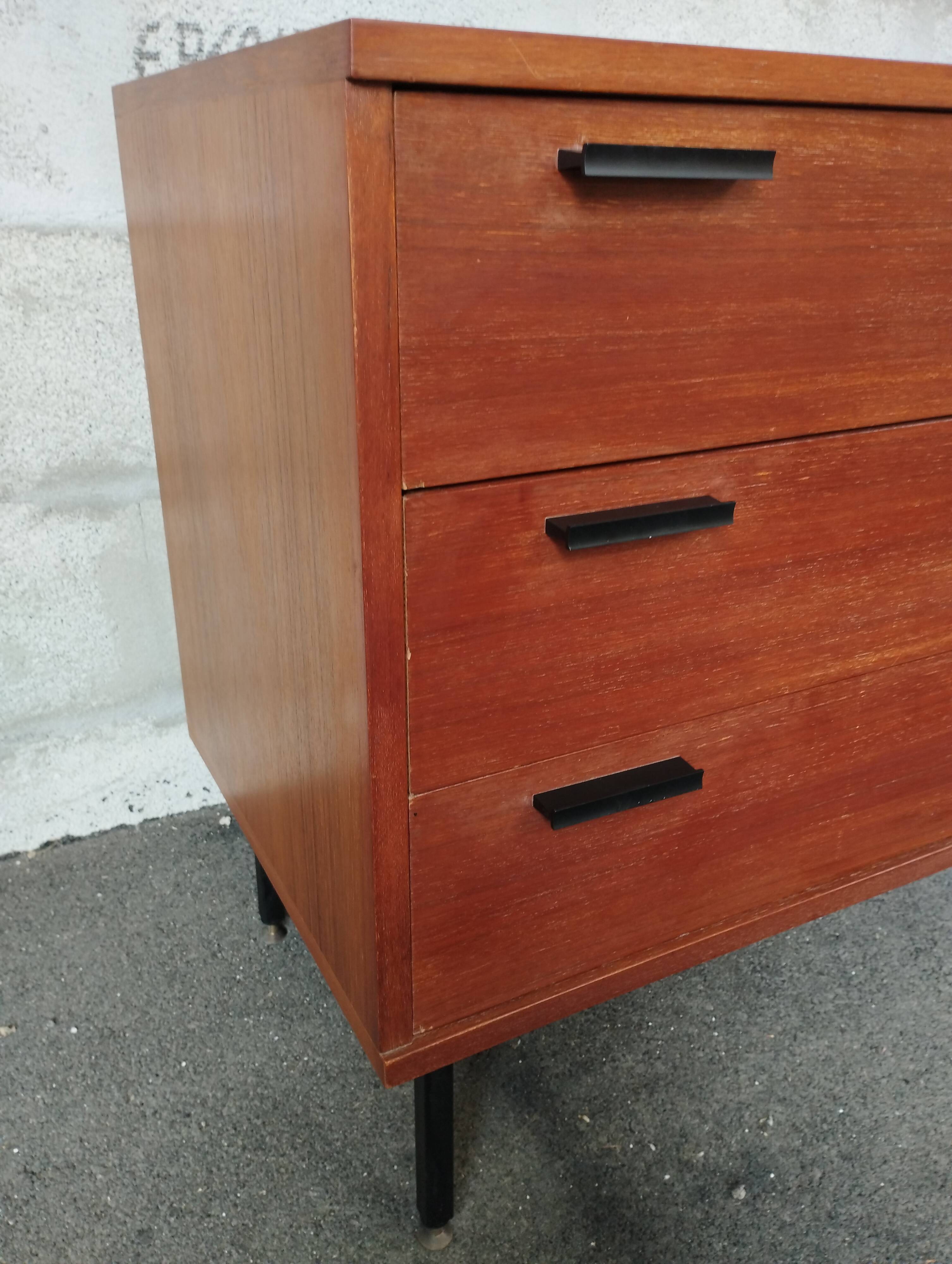 Vintage teak chest of drawers