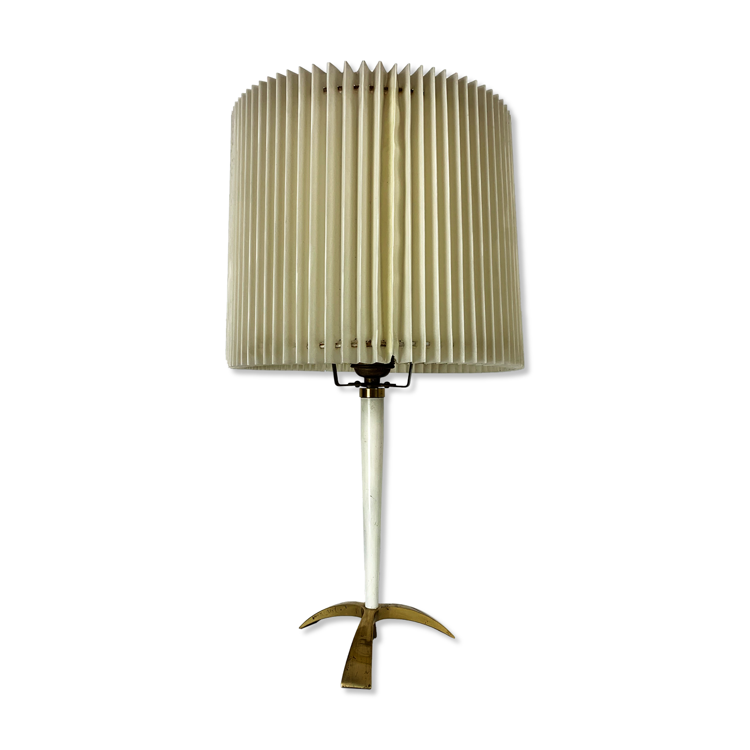 Modernist Table Lamp by J.T. Kalmar, Austria, Mid-Century Brass