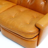 Leather two-seater by Michel Cadestin for Airborne