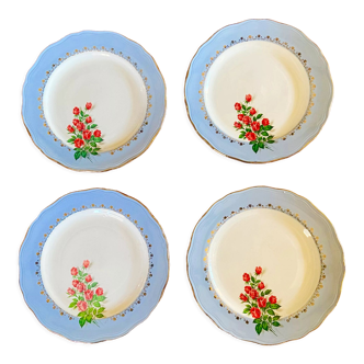 Set of 4 earthenware plates