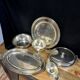 Tableware / silver plated metal / Shaped pieces (O): 6 pieces