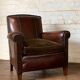 Fauteuil en cuir français, modèle Normandy, vers les années 1920