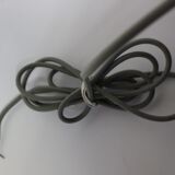 Two lamps/ pendant lamps in recycled cardboard, pink and green, seletti