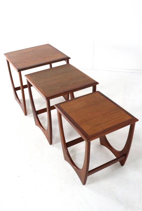 G-Plan Fresco nesting tables 'Dogmersfield' - mid century modern teak