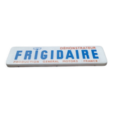 Old plastic fridge advertisement