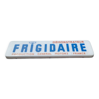Old plastic fridge advertisement