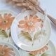 Dessert plates with flowers St Amand
