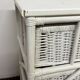 Vintage rattan storage unit, 3 drawers