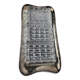 Silver-plated metal and glass hors d'oeuvre tray
