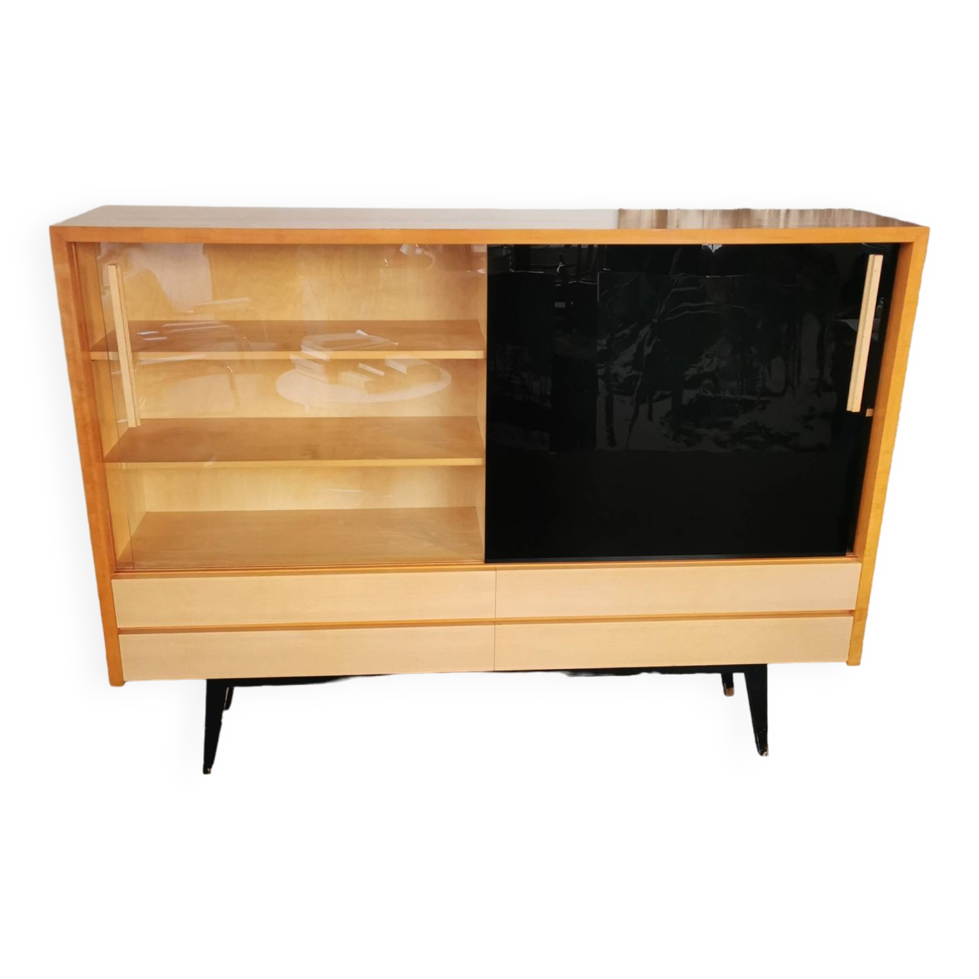 Library, display case from the 60s