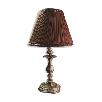 Lampe style napoléon 3 bronze peint electricité