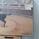Peiture scene de corrida Andre Chatenet