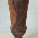 Olive vase, turned wood