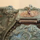 Feu ancien type salmandre en fonte