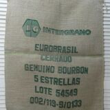Coffee bean bag, vintage, jute bag