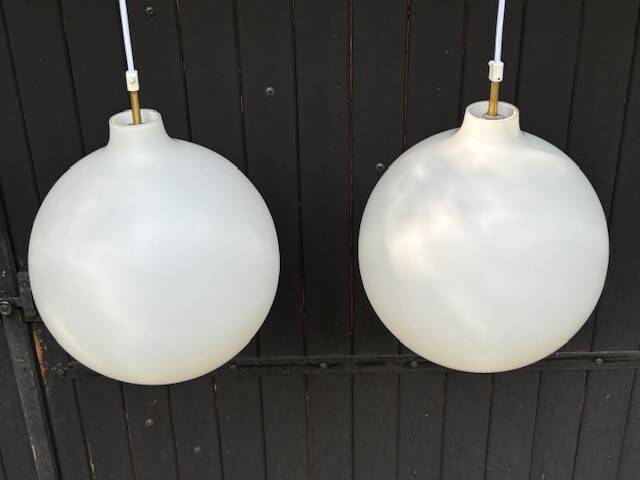 pair of satellite suspensions by Wohlert for Louis Poulsen - Denmark 1960