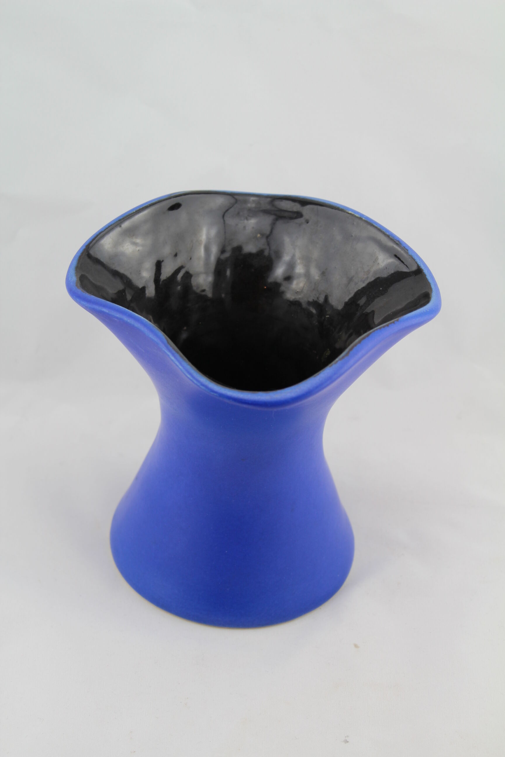 Vase modern Blue ceramic Topeko Keramik West Germany