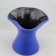 Vase modern Blue ceramic Topeko Keramik West Germany