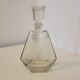 Art Deco geometric glass whisky decanter 550 ml