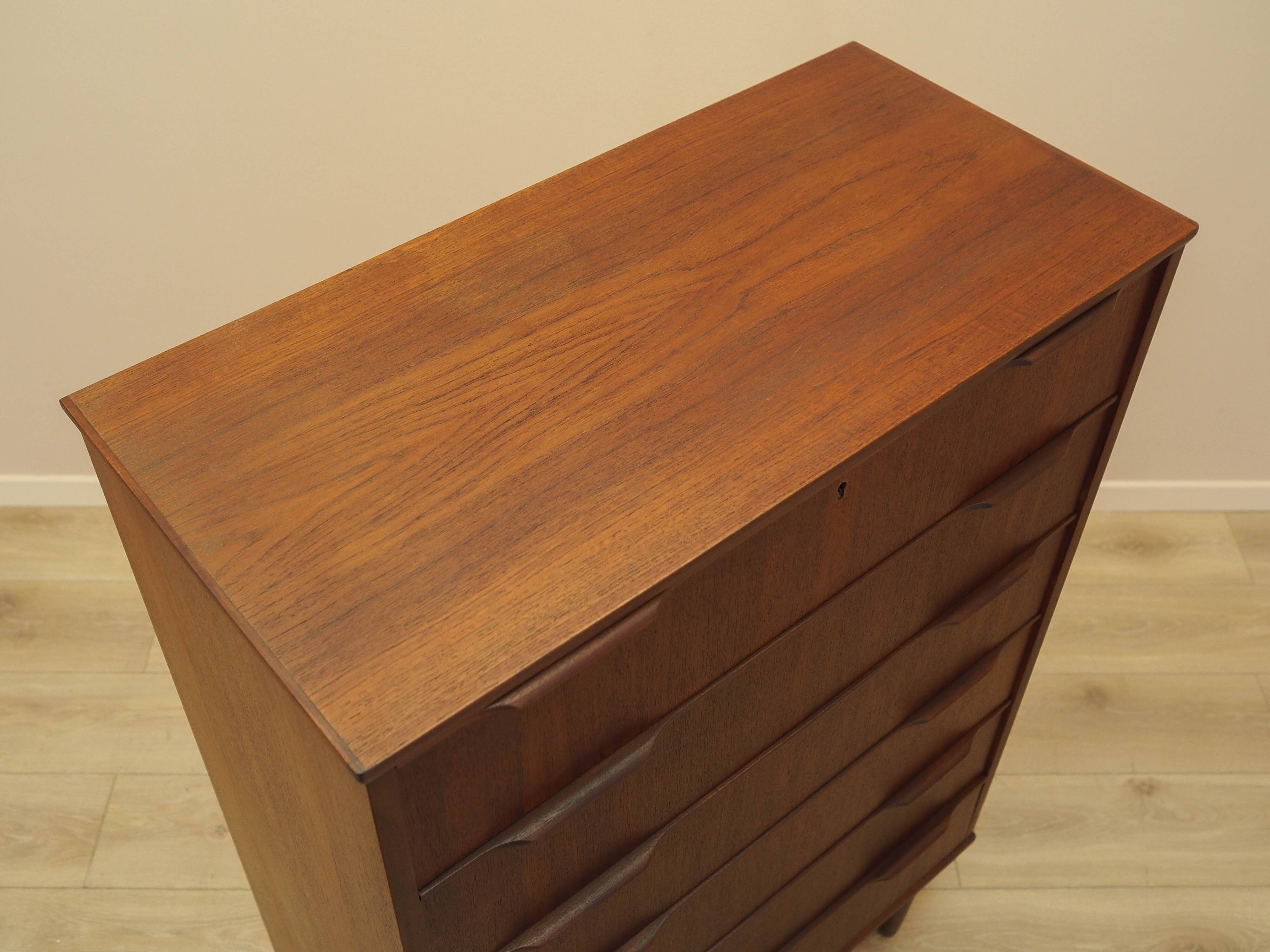 Commode en teck, design danois, années 1970, fabriquée au Danemark