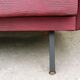 Sofa vintage red leatherette convertible